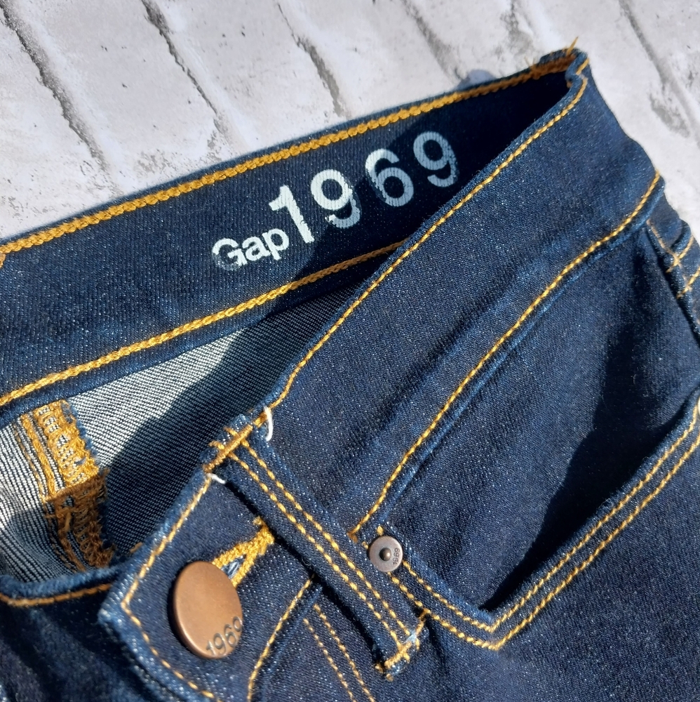 Gap 1969 Legging Jean Skinny Jeans Womens 24R NWT Dark Wash Stretch Denim